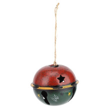 Christbaumglocken-Dekoration – Neu – Eisen – 4 Ausführungen erhältlich – Durchmesser 6–8 cm – Gewicht 23–48 g