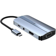 Docking station LEOTEC 7EN1 1USB-C PD100 1USB3 0 1USB-C 1USB2 0 1HDMI