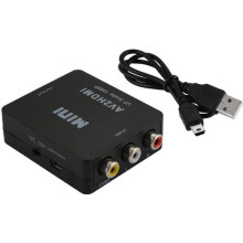 XCSOURCE RCA Composite CVBS AV naar HDMI Audio Video Adapter HD Converter Box NTSC - PAL Switch AC1368