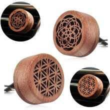 Diffusers voor etherische oliën voor in de auto, aromatherapiediffuser, mini-diffusers voor etherische oliën (2 stuks)
