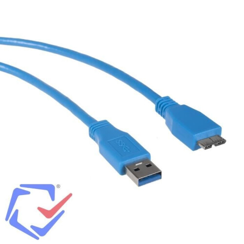 USB 3.0-kabel - MCTV - 0,5 m - Micro USB - AM-connector - microBM-connector