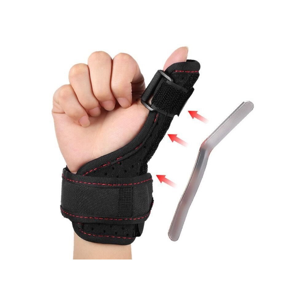 Aihontai Black Finger Splint - Orthotics - 30.5X16cm - Pain Relief - Flexible