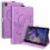 Θήκη Tablet - Samsung - Galaxy Tab A9+/A9 Plus - Σκληρυμένο Γυαλί - Δέρμα PU - Σιλικόνη TPU - Μωβ 1