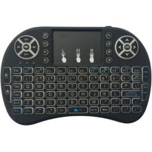 Mini draadloos toetsenbord met touchpad en LED-verlichte muis - Ingebouwde oplaadbare batterij - 2,4 GHz USB-toetsenbord p[O595]