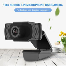 1080p HD USB-webcam met ingebouwde microfoons voor laptops en desktopcomputers