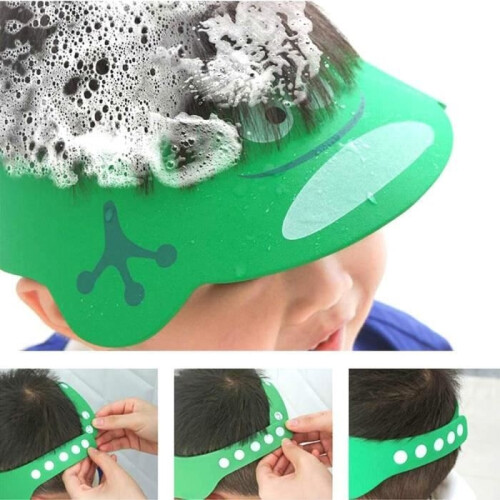Baby Shower Cap - 2pcs - Shower Cap - Bath Protection - Adjustable - Animal Patterns 2