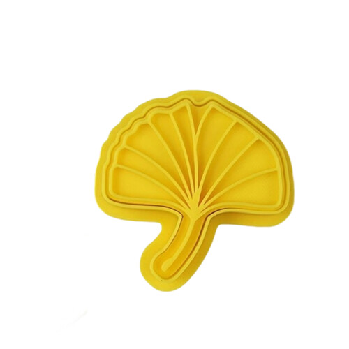 Kunststoff-Plätzchen-Pressschneider-Formen-Set,-Ginkgo biloba
