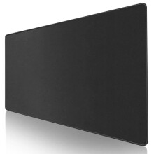 Gaming muismat, muismat voor gamers, XXL muismat, grote bureaumuismat - Model: volledig zwart 300x800 mm - KUSBDA00280