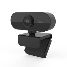 GOTOTOP 1080P Computer Camera with USB Desktop Microphone, Free-Drive Webcam for Video Calling (Black)