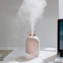 220ml mini luchtbevochtiger etherische olie diffuser aromatherapie thuis ultrasoon USB nachtlampje konijn