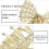 Unicra gouden parelhaarclips, strikjes, set van 2 3