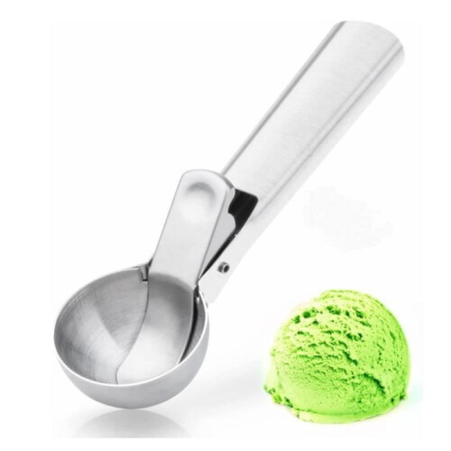 Cuillère à glace - Avec gâchette - Ergonomique - Compatible lave-vaisselle - Taille moyenne