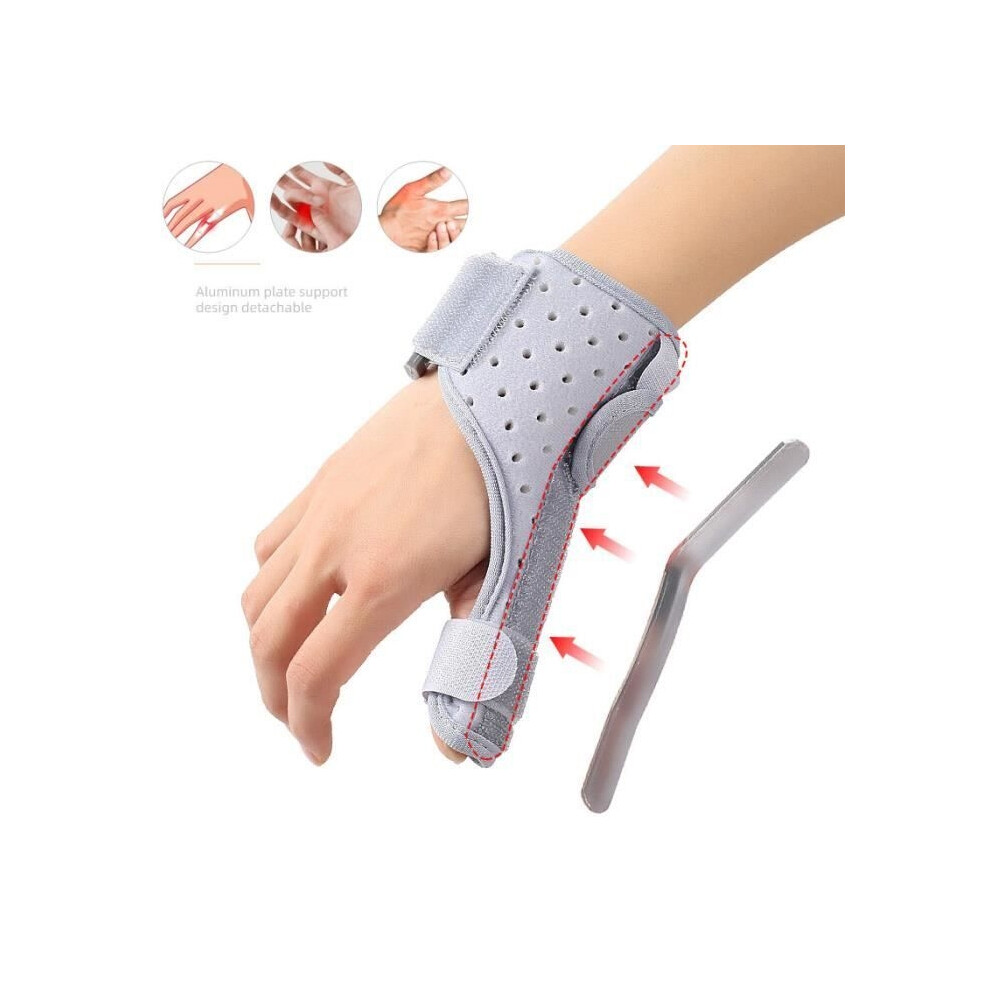 Aihontai Gray Finger Splint - Orthosis - Finger Straightener - Aluminum - Terry Cloth