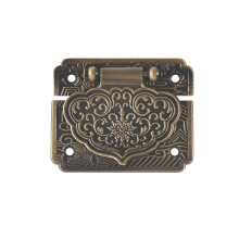 Antique Metal Clasp Wooden Box Buckle Pad Chest Lock for Gift