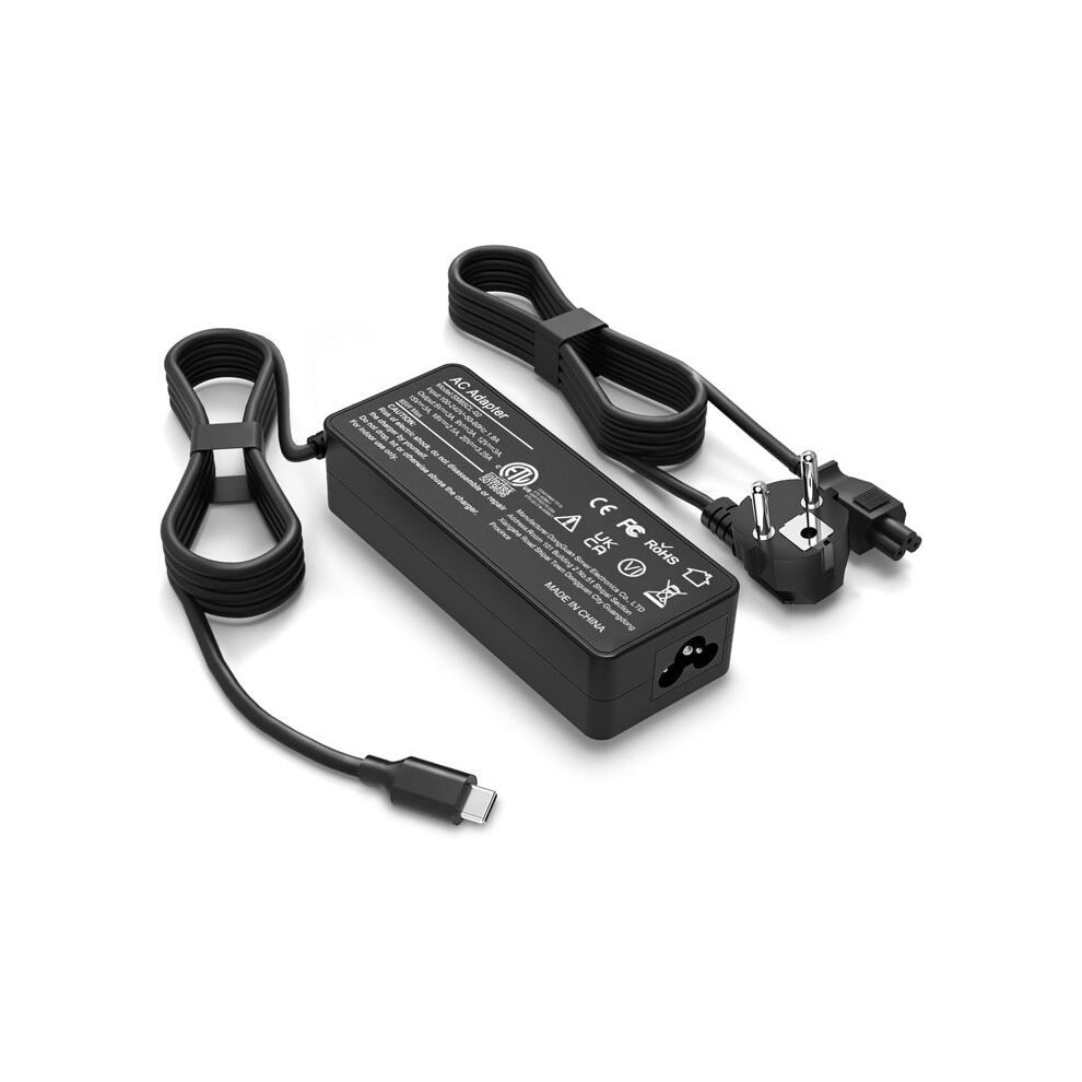 Lenovo 65W Usb-C Laptop Charger For Lenovo Thinkpad T470 T480 T580 T490 T590 E480 E580 E490 E590 Chromebook 9149891849235