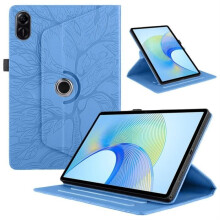 Hoes voor Honor Pad X9 11,5" 2023/ Pad X8 Pro, 360 graden draaibare standaard, beschermende tabletcover van PU-leer, blauw