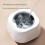 Domestic ultrasonic cleaner, 2 settings, 250 ml, 48 kHz, sterilization function, stainless steel construction, white 4