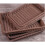 2pcs Rectangular Plastic Wicker Bread Basket, Fruit Basket, Storage Organizer, Egg Basket, 30*20*7CM 1