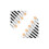 10-Piece Eyeshadow Applicators, Double-Sided Eyeshadow Brush, Double-Ended Foam Sponge Makeup Tool 2