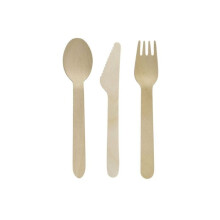 Holz-Picknickbesteckset, je 30 Stück, Fackelmann Move