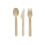 Houten picknickbestekset x30 stuks Fackelmann Move 1