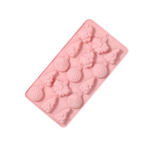 Herbruikbare siliconen kerstaccessoires mallen voor het bakken