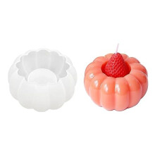 Pumpkin-shaped candle holder mold, resin and silicone candle holder, for party decorations, Halloween, home, bar