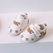 (Khaki,15)Chaussures de dessin animé enfant en bas âge avec dessus en cuir pour garçons et fashion girls