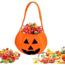 50 stuks pompoen snoepzakjes, Halloween pompoenzakjes, snoepzakjes voor Halloweenfeestjes
