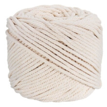 Katoenen touw - 857009 - 4 mm - 100 m - Natuurlijk beige voor doe-het-zelf en decoratie