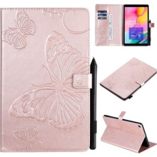 Samsung Galaxy Tab A 10.1 2019 Hoes SM-T515-SM-T510 Tablethoes Lichtgewicht PU Lederen Cover voor Samsung Tab A 10.1 2019 - Roze