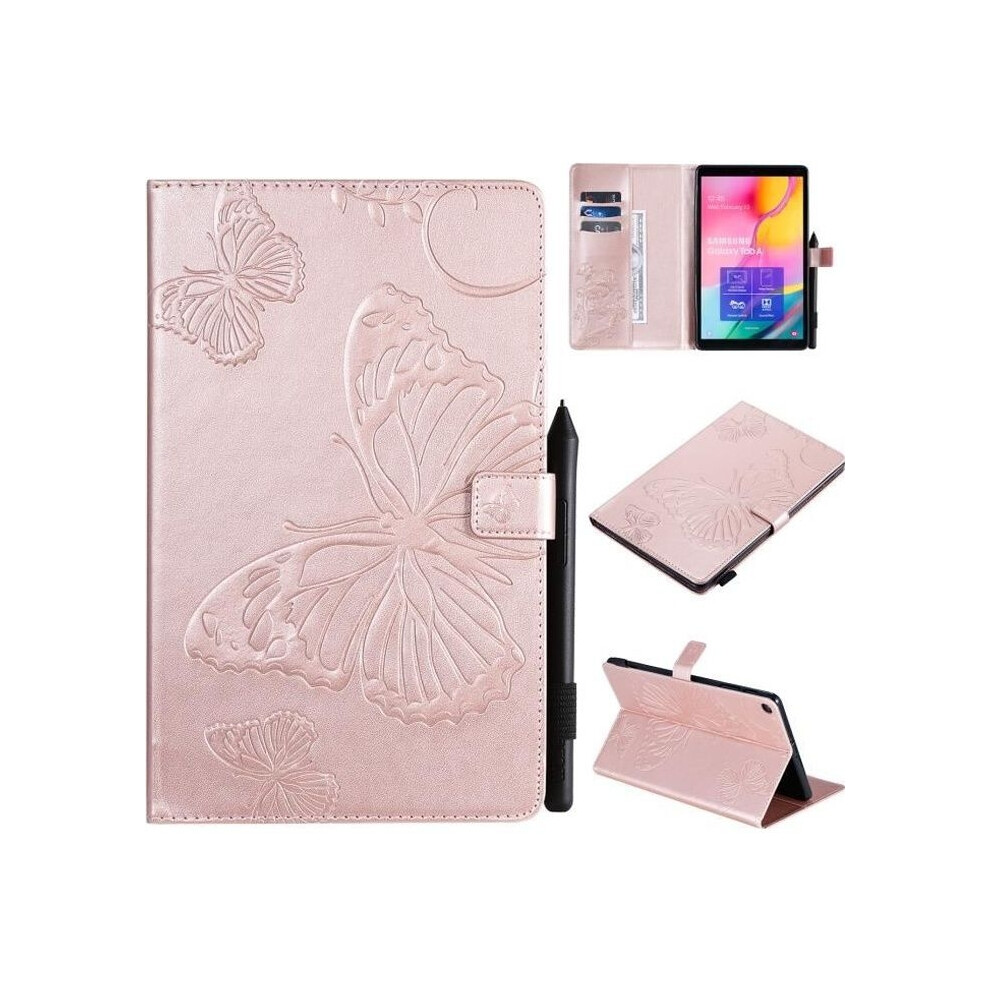 Samsung Galaxy Tab A 10.1 2019 Case Sm-T515-Sm-T510 Tablet Pouch Lightweight Pu Leather Cover For Samsung Tab A 10.1 2019 - Pink 9149891849419