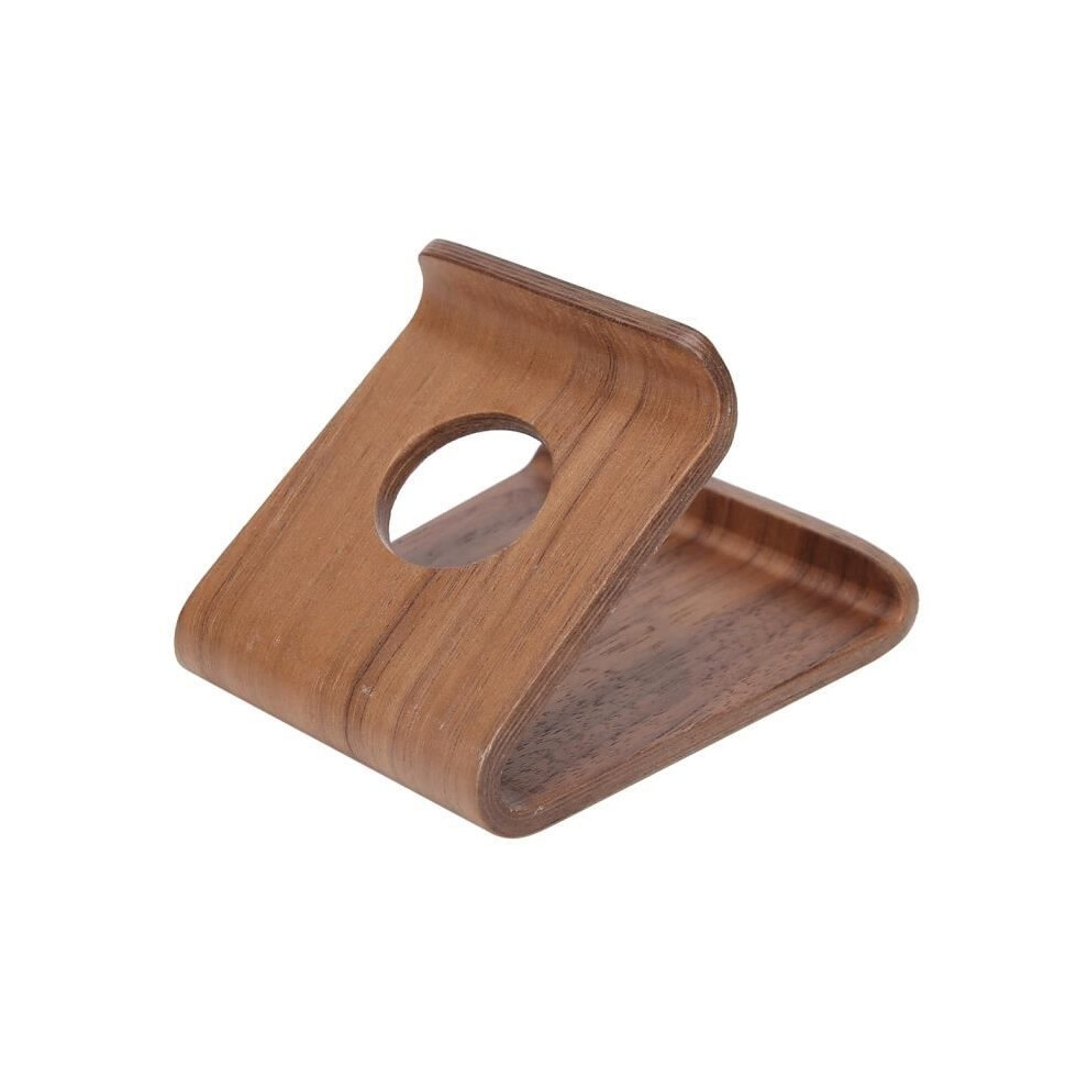 Omabeta Tablet Stand Pc Tablet Holder, Double-Sided Walnut Desktop Tablet Stand, Office Supplies, Walnut Color Light 9149891849952