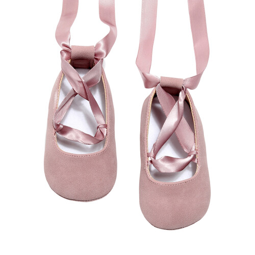 Chaussures de bébé à semelles-Rose Longueur extérieure 15cm