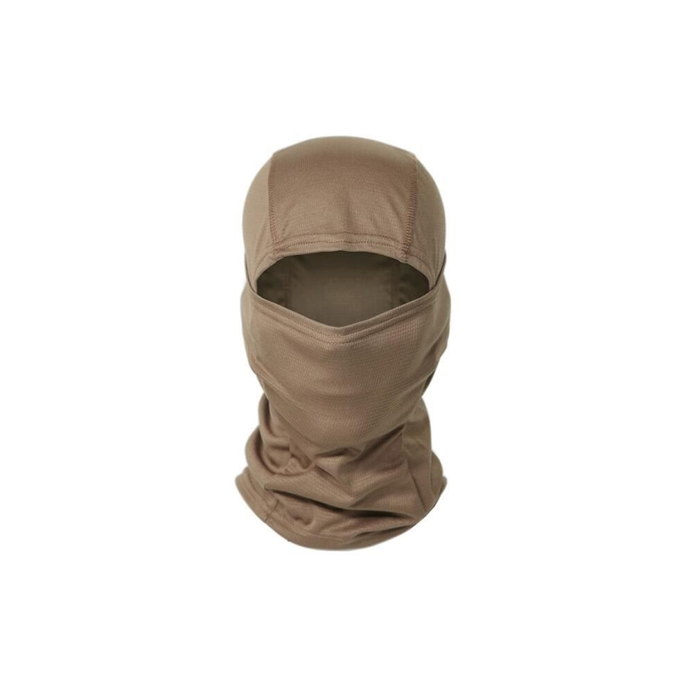 Coffee-Colored Tactical Camouflage Balaclava, Full Face Mask Cs Wargame Army Hunting Cycling Sport Helmet Liner 9149891852099