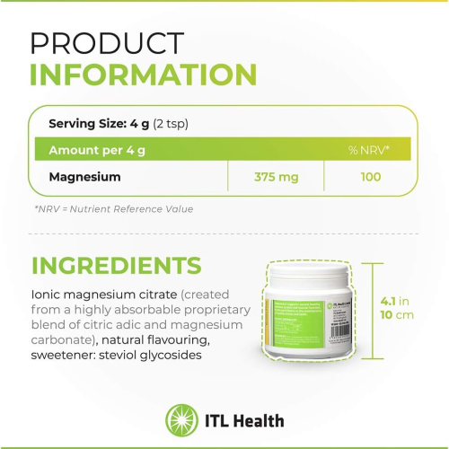 MAG365 Magnesium Citrate Powder, Exotic Lemon - 150g 2
