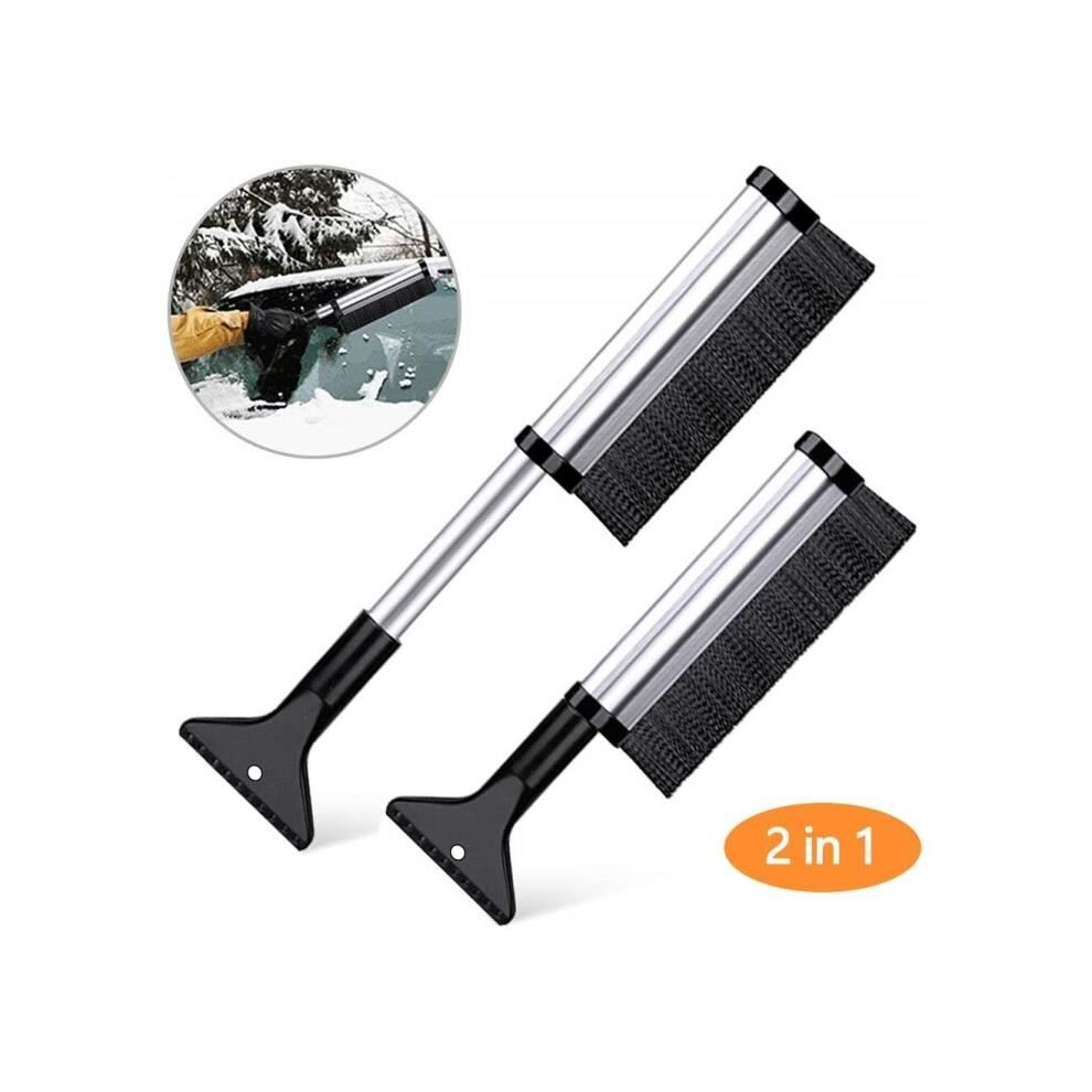 Telescopic Snow Scraper Ice Scraper With Soft Brush 2 In 1 Snow Brush For Car Windshield Suv Truck 9149891853782