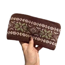 Bohemian Headwrap Jacquard Hairband For Women Girl-Coffee
