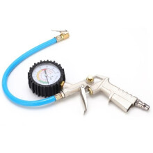 VINGVO Reifenfüller mit Manometer 0-220 PSI 16 Bar Universal-Luftanschluss für Autos