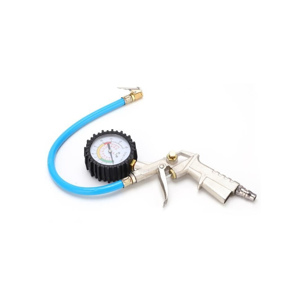 Vingvo Tire Inflation Gauge Tire Inflator Deflator With Pressure Gauge 0-220Psi 16Bar Universal Air Chuck For Cars 9149891854130