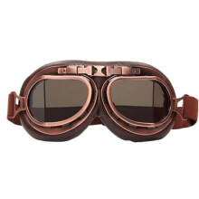 Adult Motorcycle Goggles, Biker Style Steampunk Motorcycle Helmet Sunglasses, Vintage Steampunk Eyewear for Outdoor Sports and Motorcycling