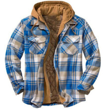 (Sky blue-thick quilted, S-suitable for 100 pounds) Autumn and winter thickened cotton coat