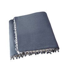 Atmungsaktive Wickeldecke für Säuglinge, Babydecke,-klares Blau