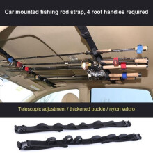 SUPPORT DE CANNE À PÊCHE POUR VOITURE, 2 pièces, style noir 1