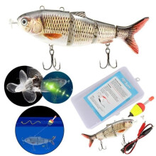 Elektrisch kunstaas voor de vis - SURENHAP - Meerdelig, USB-oplaadbaar - 13 cm - 42 g - Geïntegreerde LED