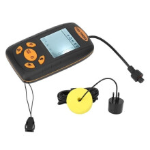 OMABETA Draagbare visdetector met dieptemeter, LCD-scherm, handzame sonarsensor, tuindetector