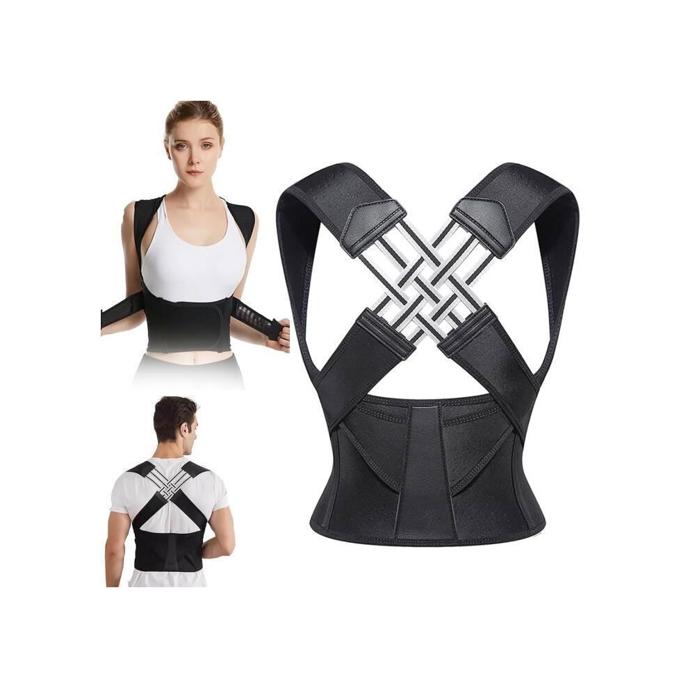 Aihontai Posture Corrector Back Straightener For Men And Women, Posture Corrector For Maintaining A Straight Back Support (L) Support Belt