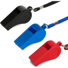 Plastic Whistles - Multisport - Pack of 3 - Durable - Loud and Clear Sound