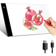 A4 LED-lichtbak/tekenbord met USB-kabel en verstelbare verlichting