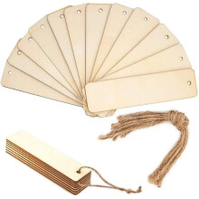 Houten bladwijzers - Niet gespecificeerd - 15 stuks - 12x3,2 cm - Aanpasbare decoratie - Creatieve cadeaus